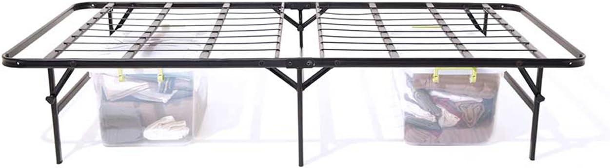 Twin Black Metal Foldable Platform Bed Frame