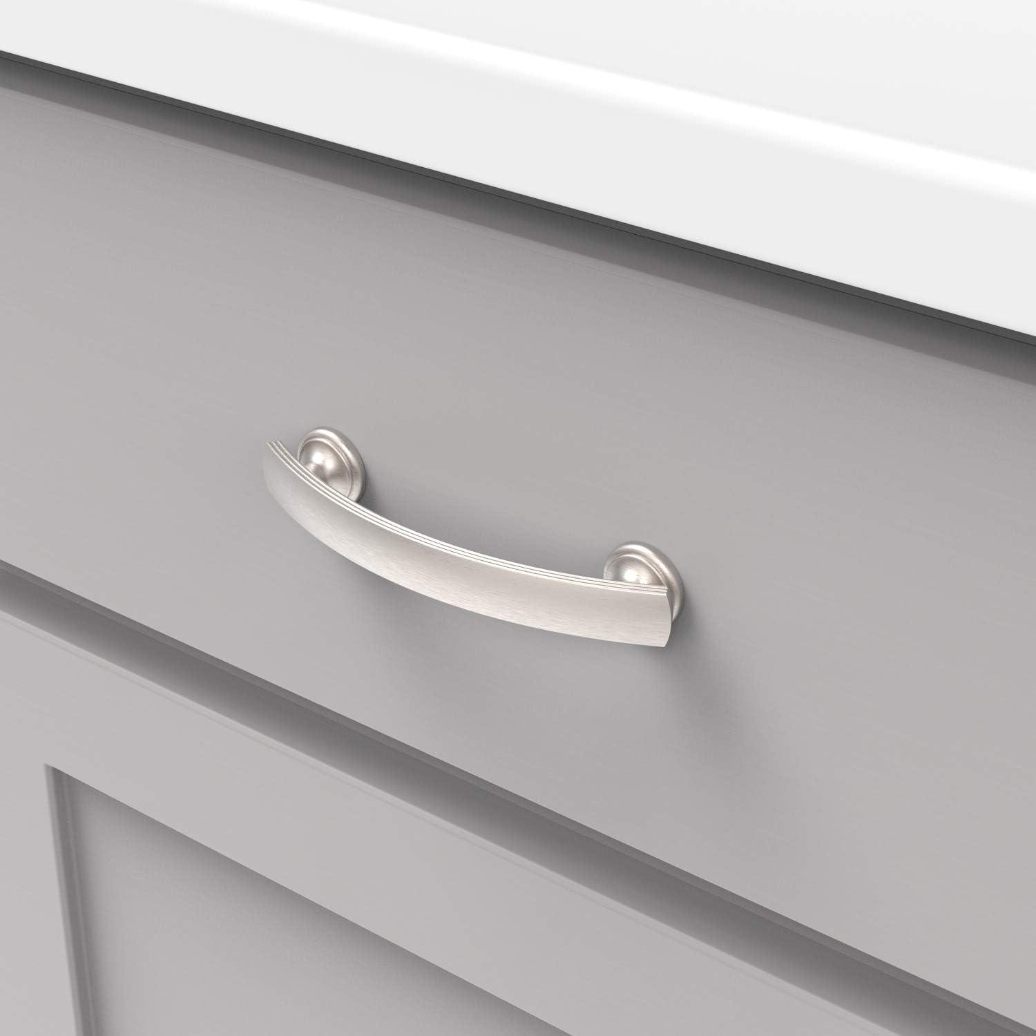 Stainless Steel Modern Bar Cabinet Pulls with Mounting Hardware