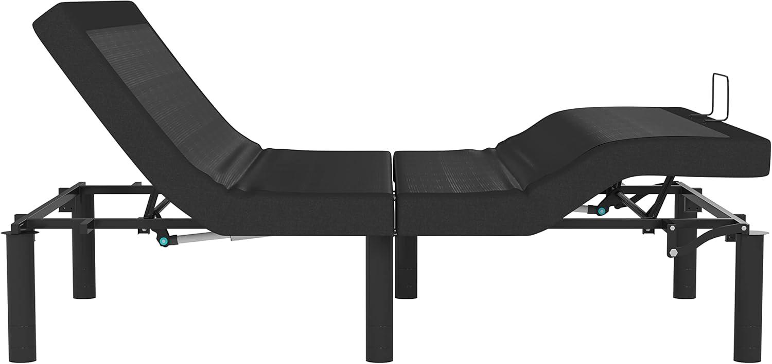Flash Furniture Selene Motorized Adjustable Bed Frame, Black, Full