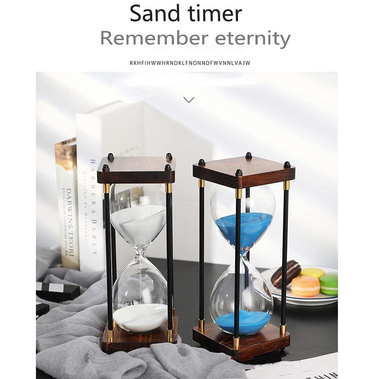 Large Sand Timer, Hourglass Timer 60 Minutes ,Vintage Wooden Hour Glass Timer