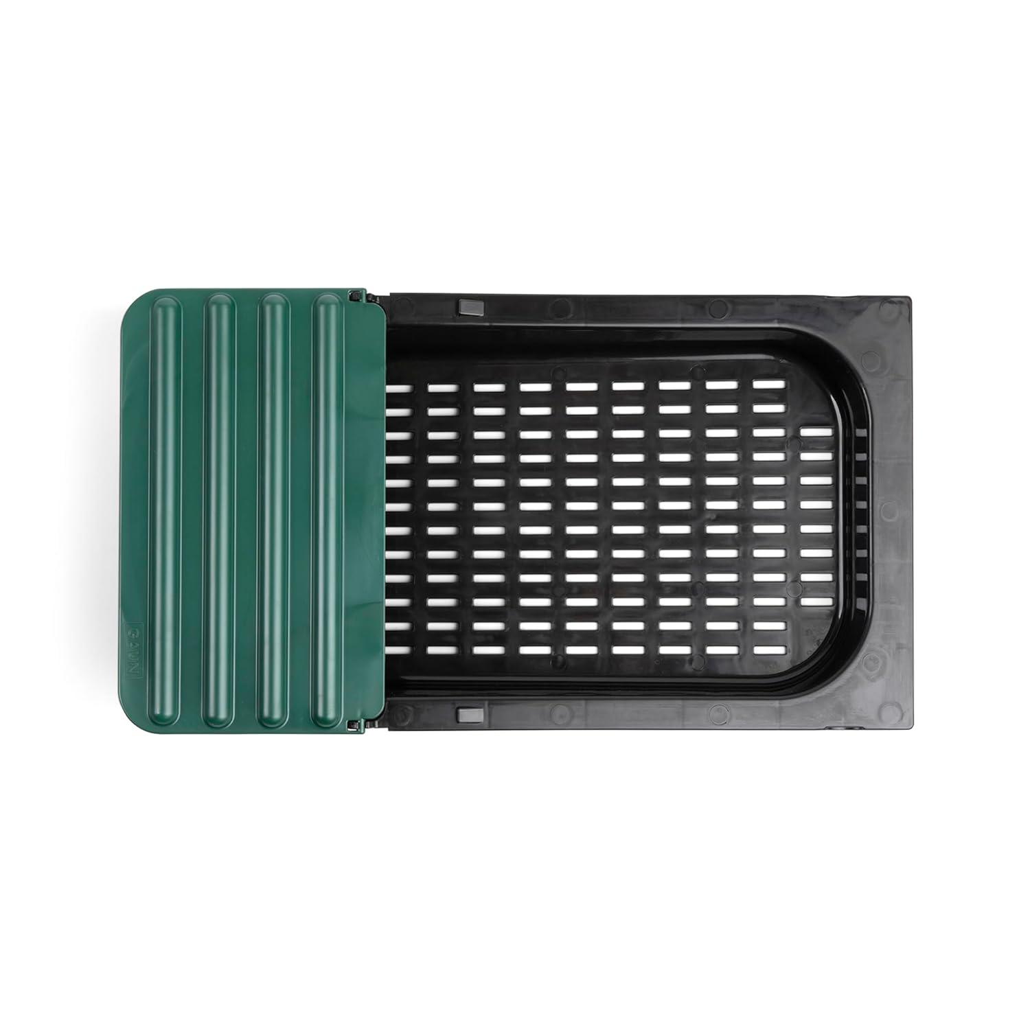 Compact Style 3 Compartment, Forward Rollout & Rollaway, Hen & Chicken Nesting Box with Protective Egg Laying Collection Lids