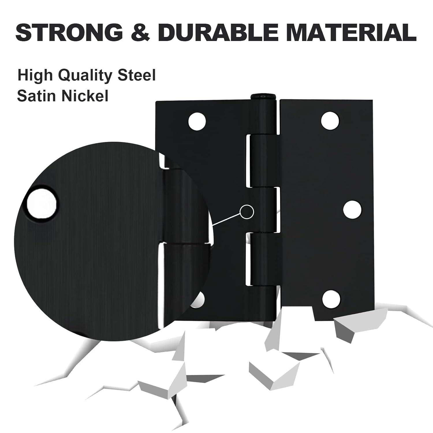 Design House 3.5" H x 3.5" W Butt Bearing Door Hinges (Set of 3)