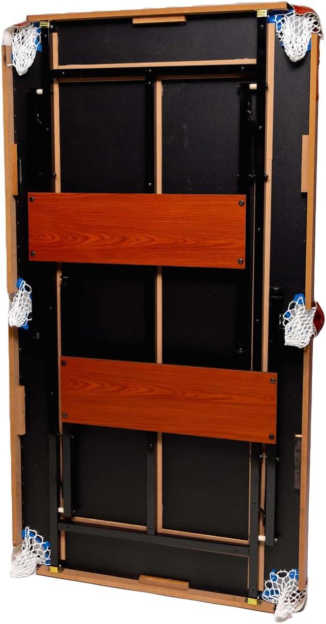 RACK Crux 55" Folding Classic Billiard Pool Table Multi Player Game, Blue