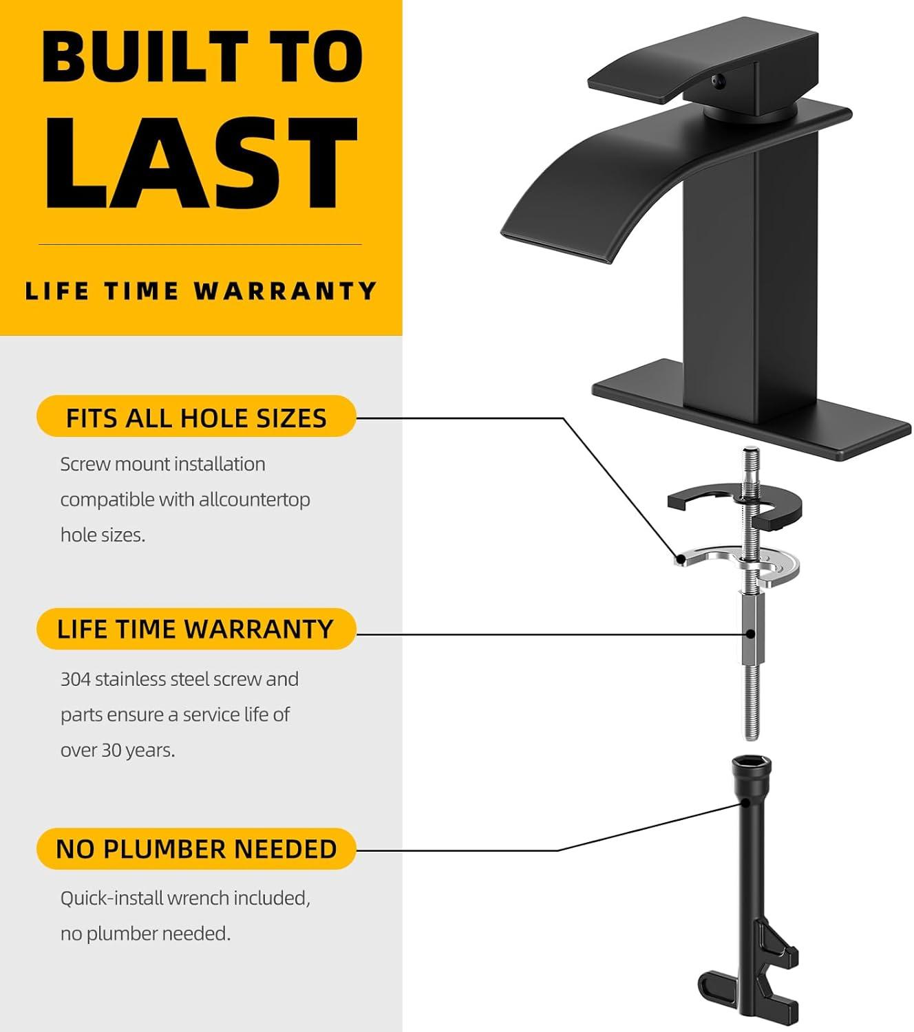 Single-Hole Single-handle Bathroom Faucet