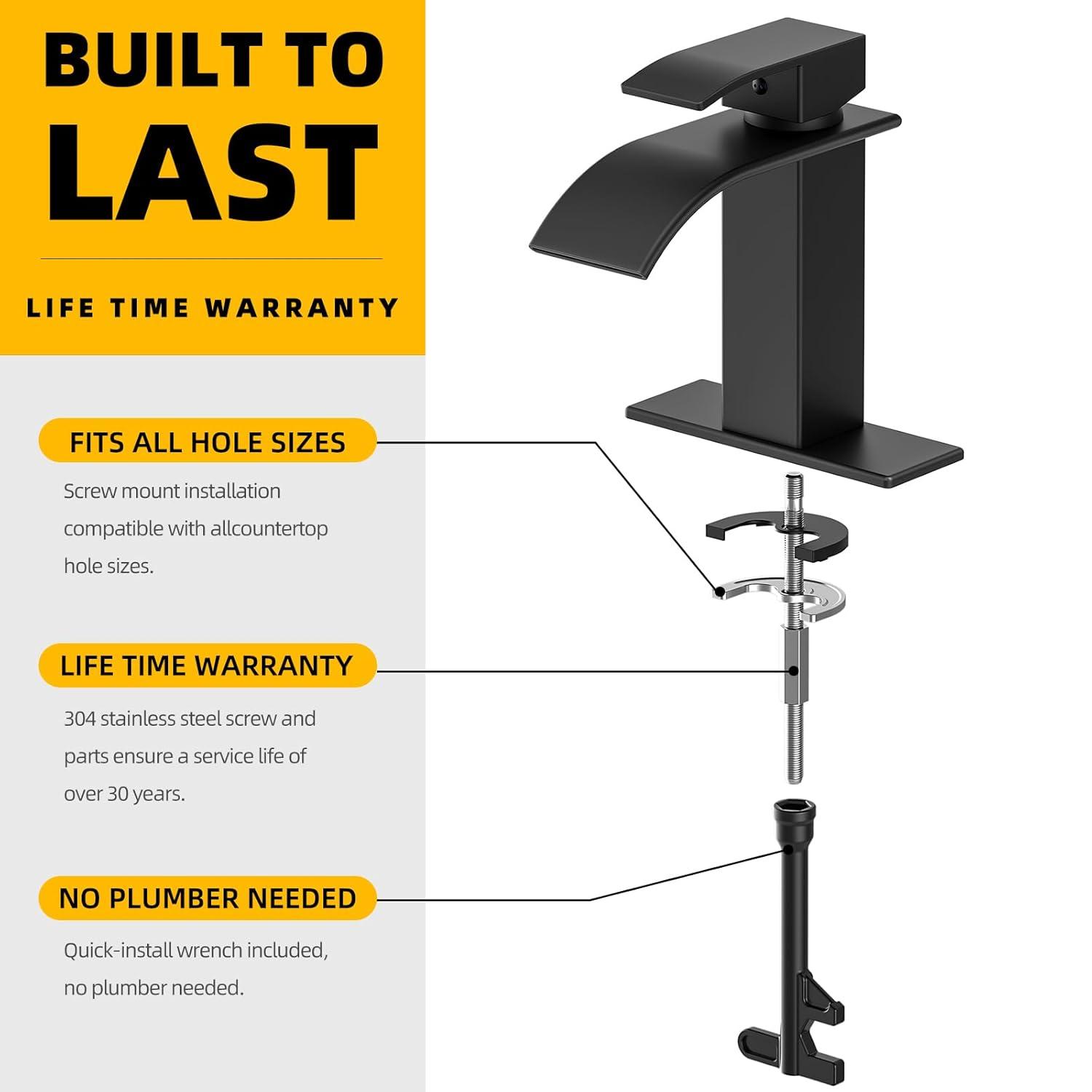 Single-Hole Single-handle Bathroom Faucet