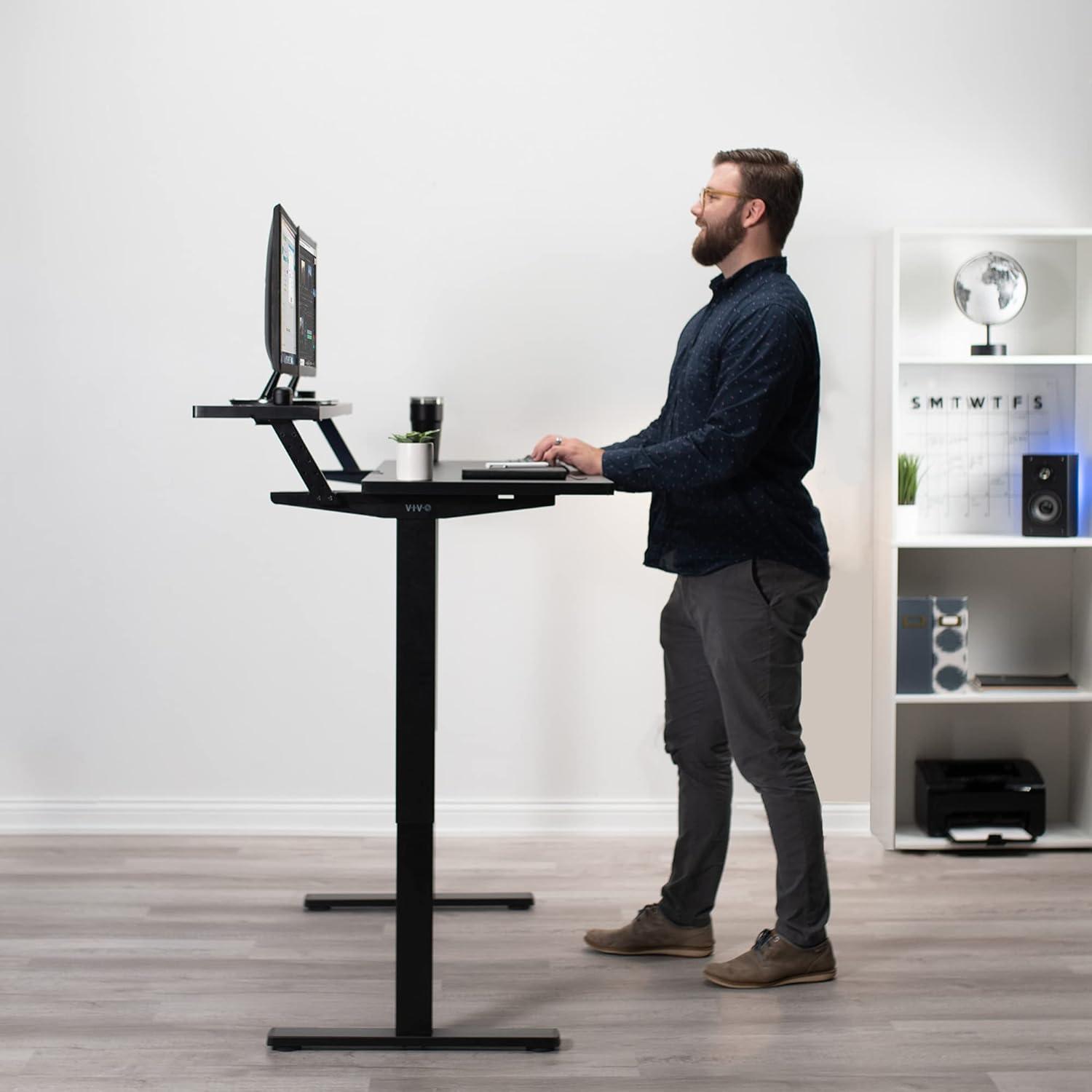 Vivo Adjustable Metal Base Standing Desk