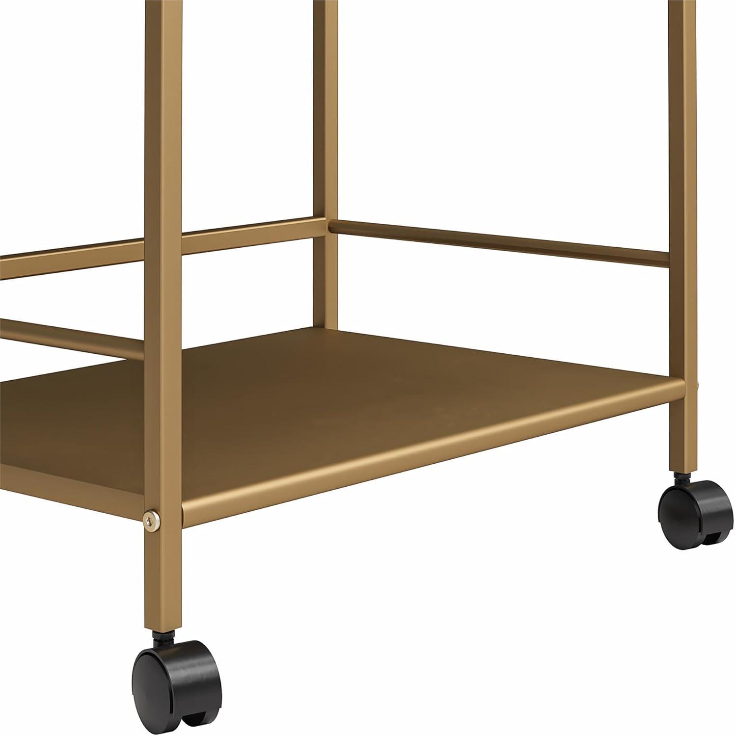 Helix Metal Bar Cart