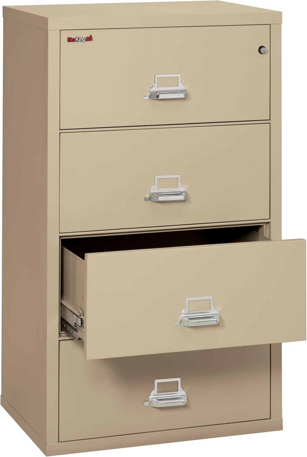FireKing Fireproof 31.13'' Wide 4 -Drawer Steel File Cabinet