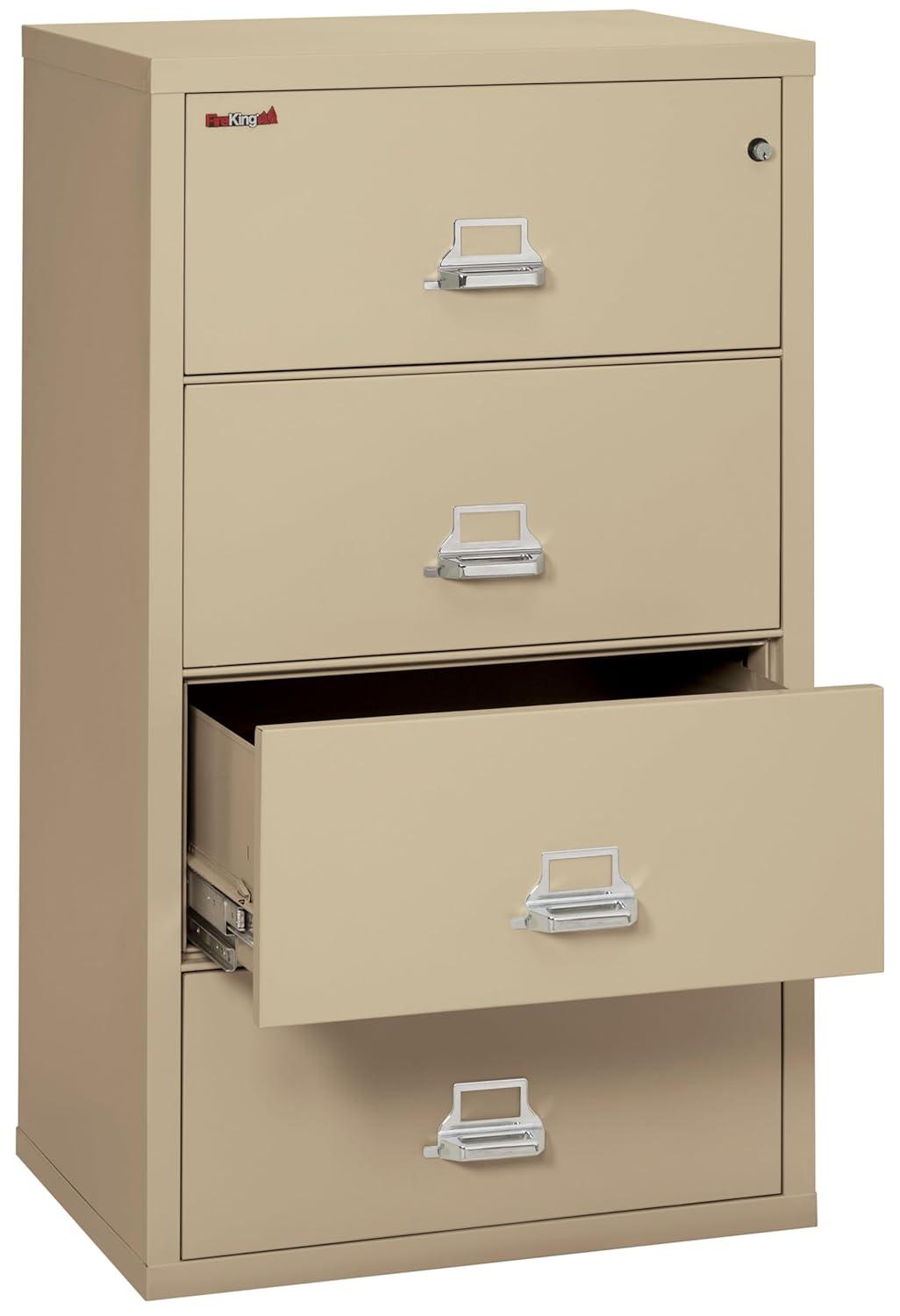 FireKing Fireproof 31.13'' Wide 4 -Drawer Steel File Cabinet