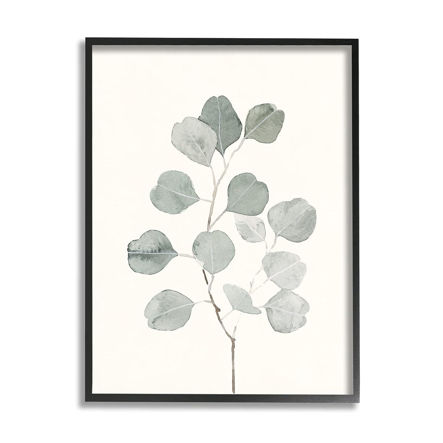 Stupell Industries " Flattened Sage Botanical Stem Delicate Leaf Plant " by Emma Caroline Painting Print