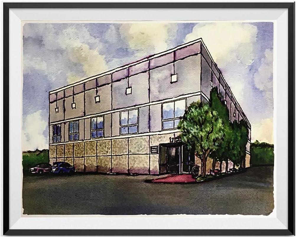 Pam Beesly Dunder Mifflin Watercolor Painting Poster 11 x 17