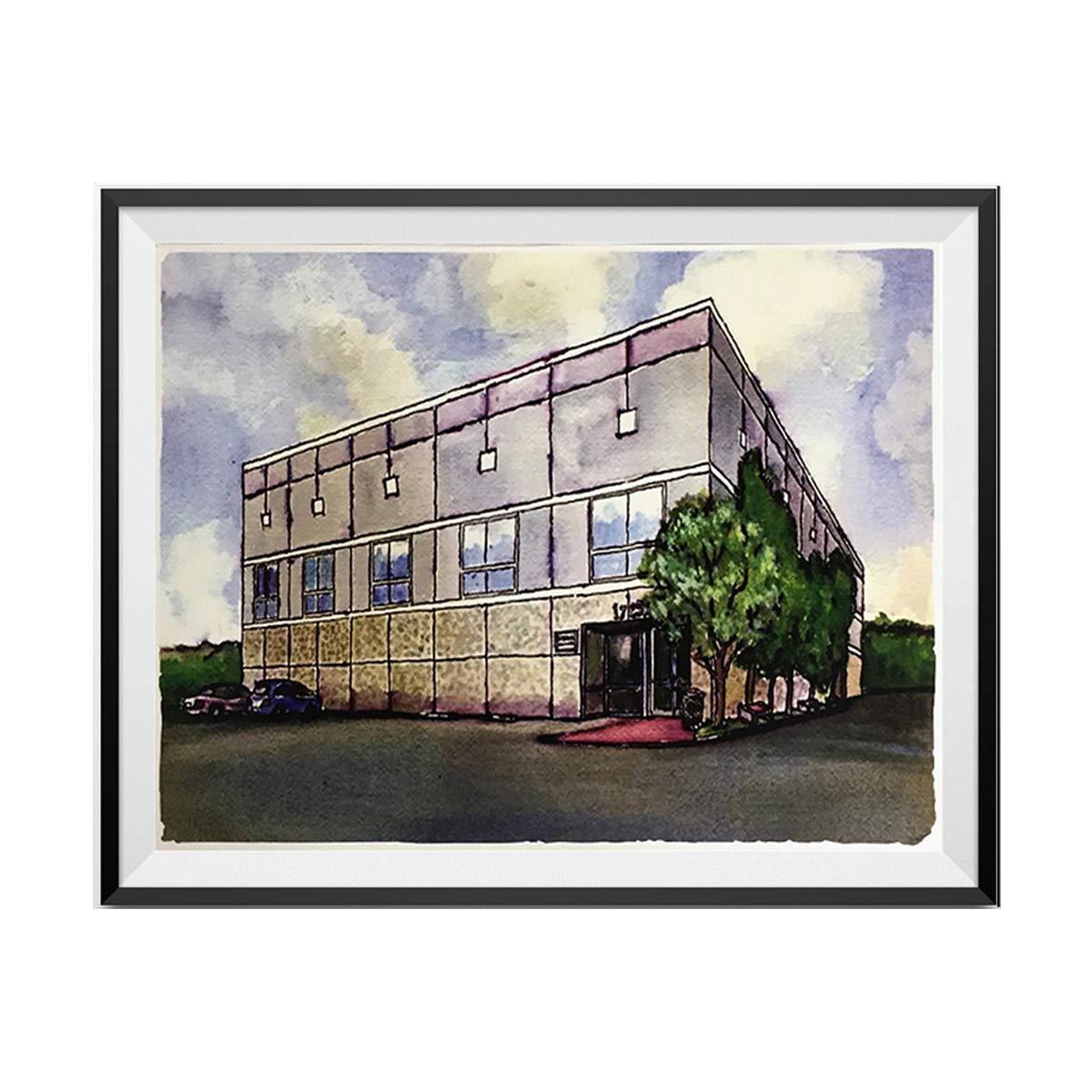 Pam Beesly Dunder Mifflin Watercolor Painting Poster 11 x 17