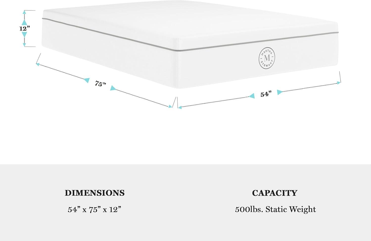 Martha Stewart SleepComplete Firm Support Pocket Spring And Foam Hybrid Cooling Mattress