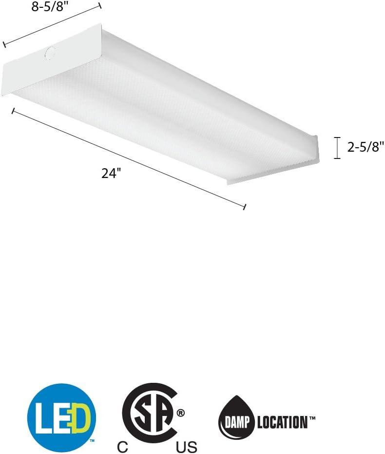 Lithonia Lighting Sbl2 Lp840 Sbl 1 Light 24" Led Flush Mount Ceiling Fixture - White