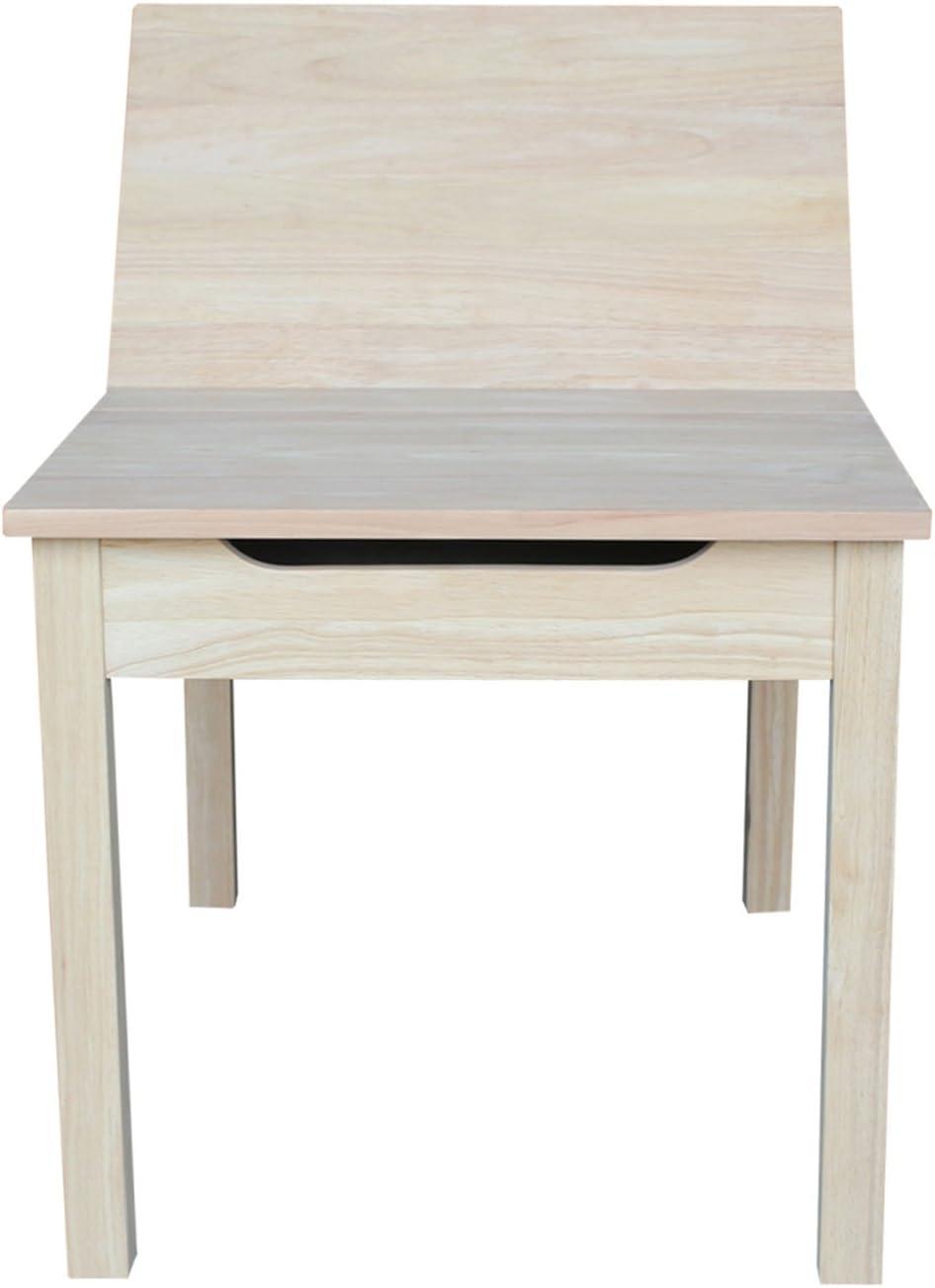 International Concepts Table with Lift Up Top for Storage, Unfinished