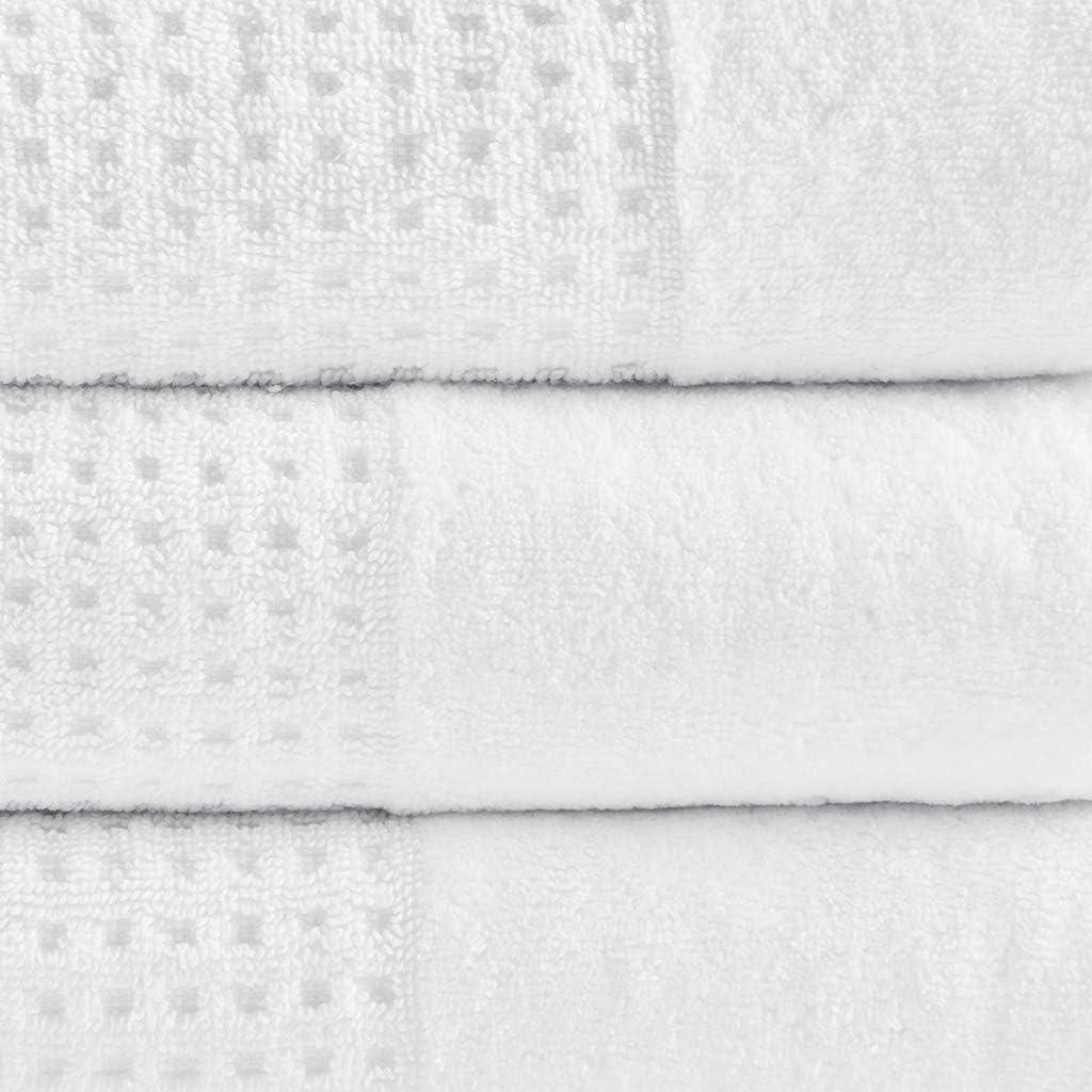 White Cotton Quick-Dry 6-Piece Towel Set