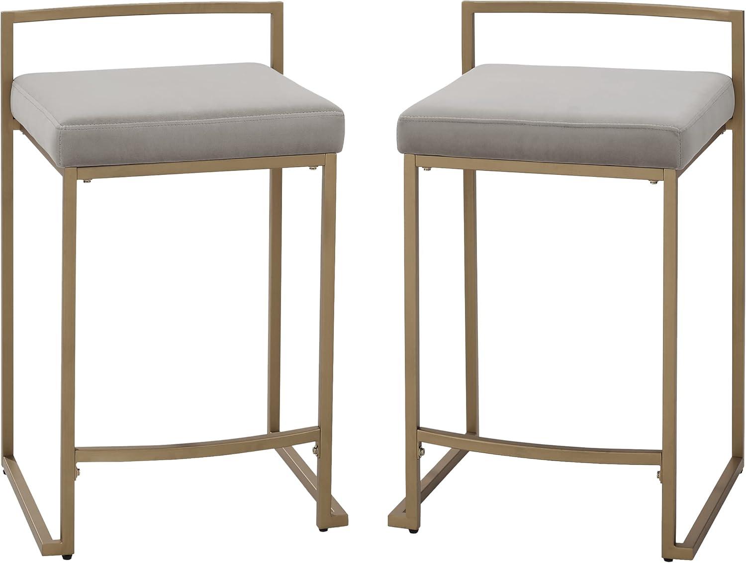 Set of 2 Harlowe Counter Height Barstools - Crosley