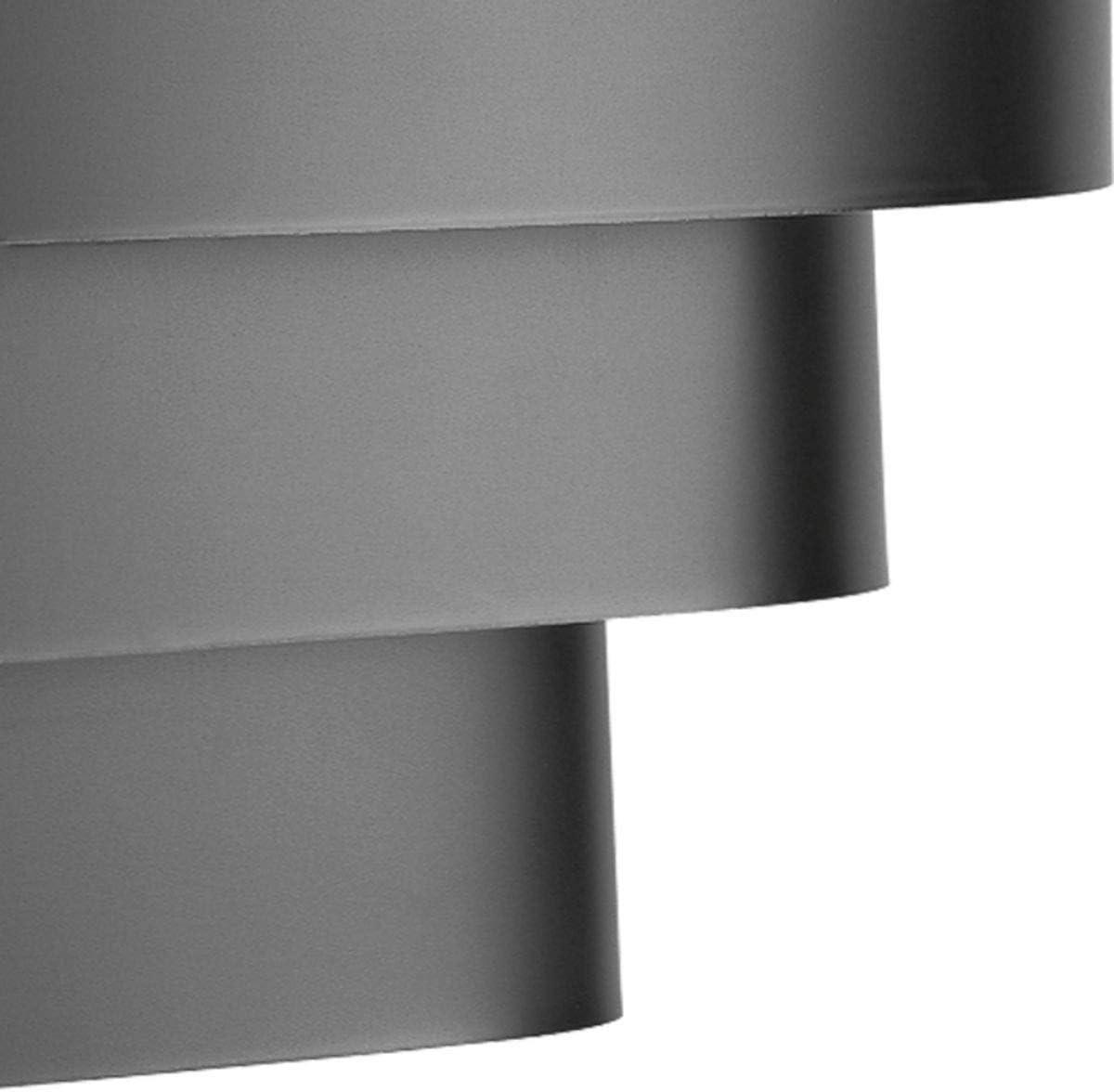 Progress Lighting, Tri-Band Louver, 1-Light Wall Sconce, Matte Black, Metal Shade, Steel, 7" W x 7" H x 14" L, 100W MED, BL