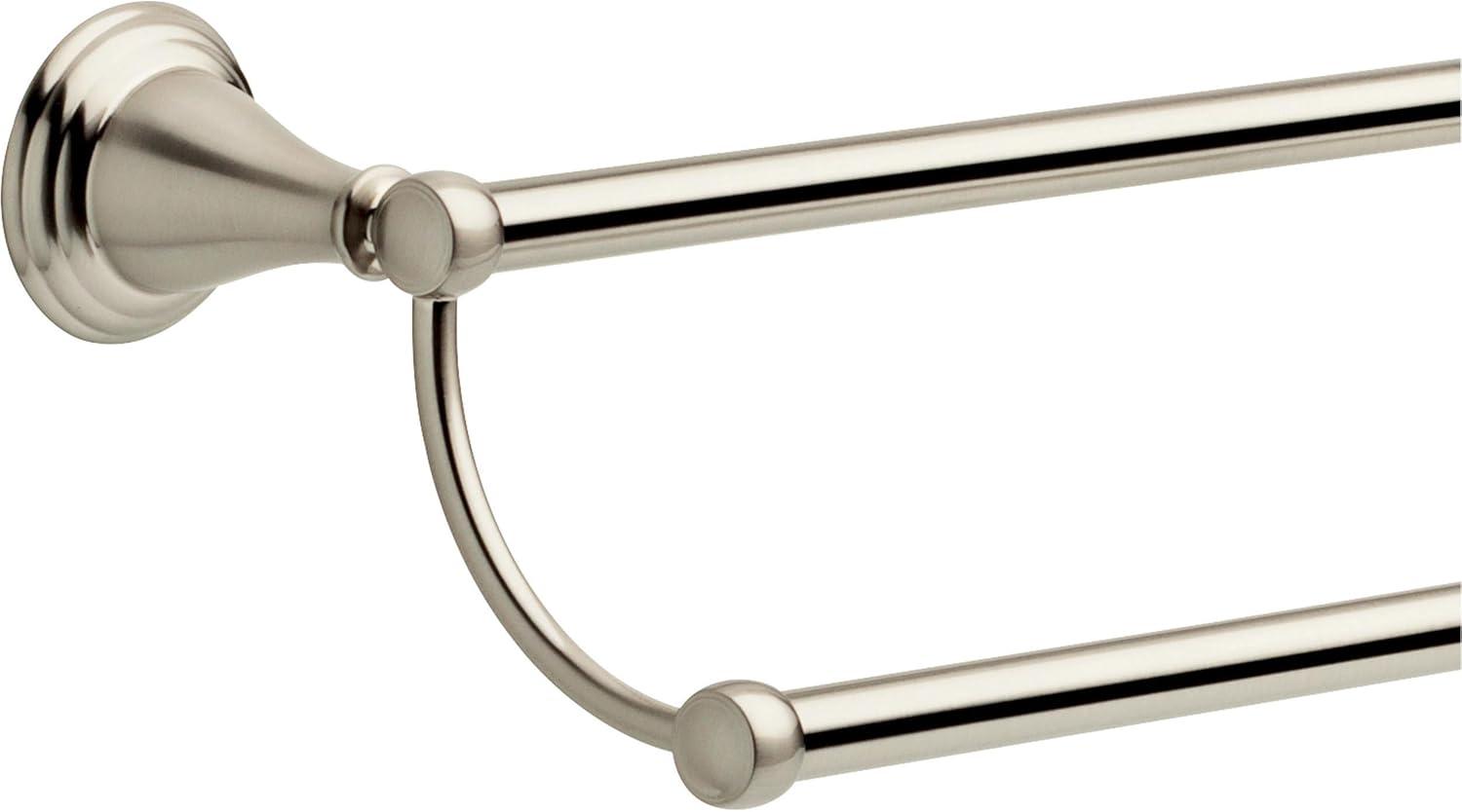 Delta Faucet 79625-BN Double Towel Bar Rack Spotshield Brushed Nickel