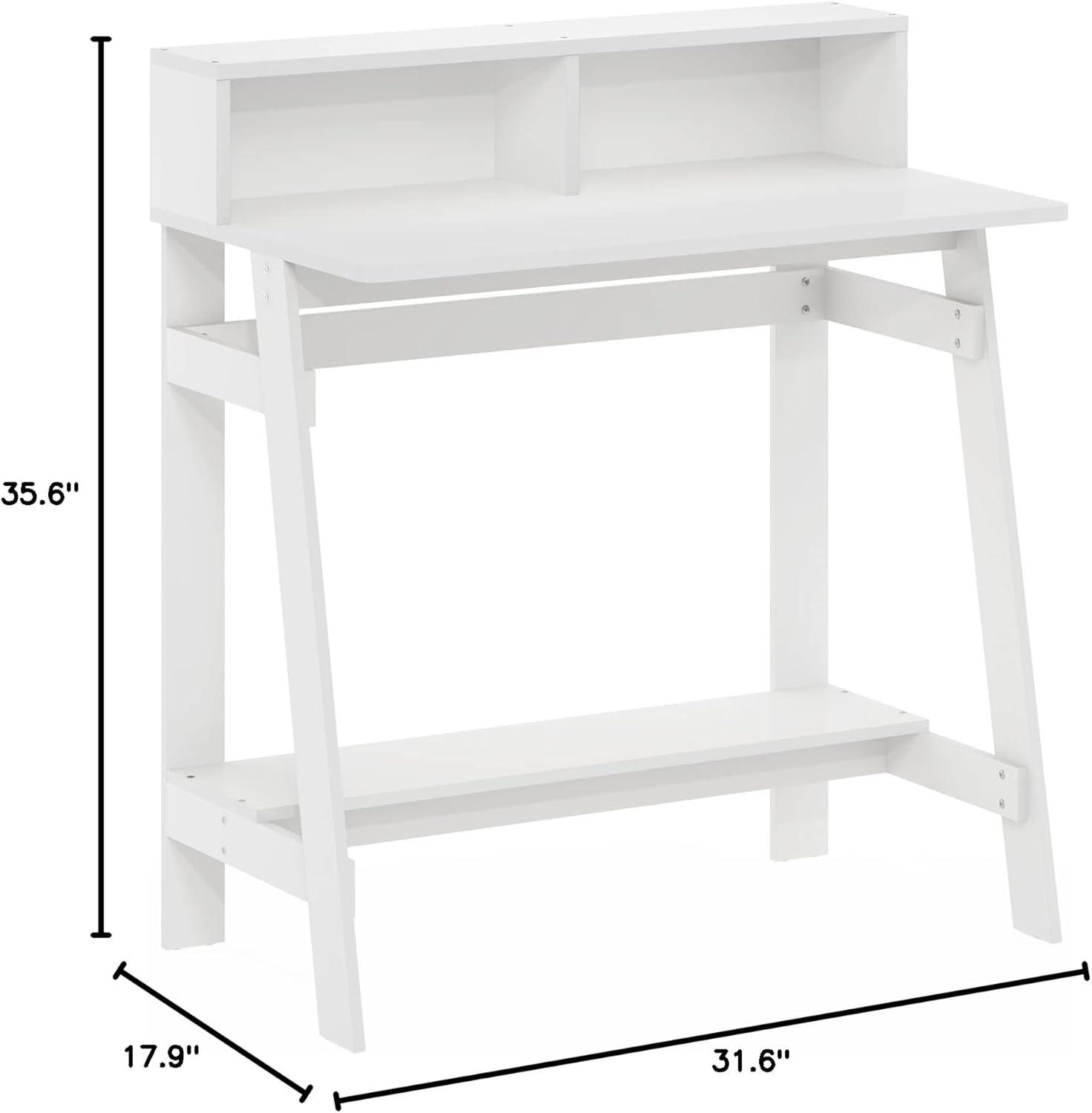 Furinno Simplistic A Frame Computer Desk, White