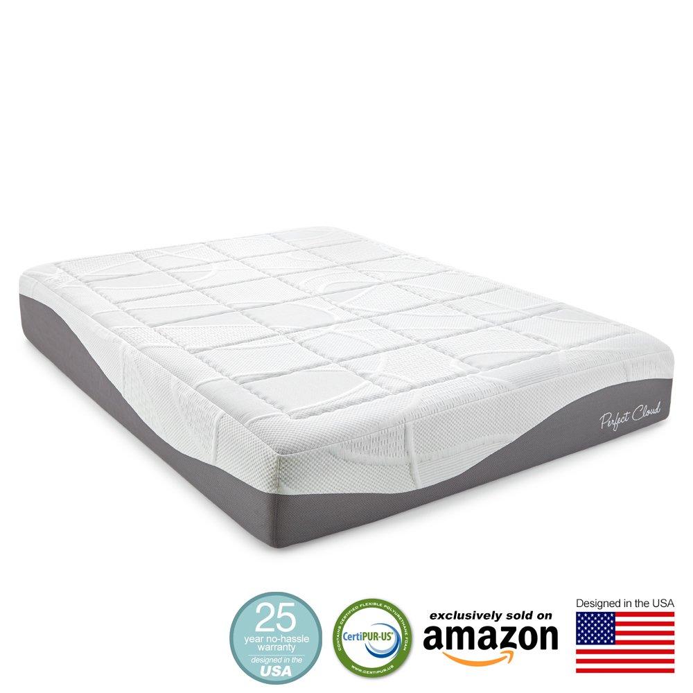 Perfect Cloud Colchón de Memory Foam de Elegancia Colchón de Cama Refrescante de Firmeza Media de 12", Full