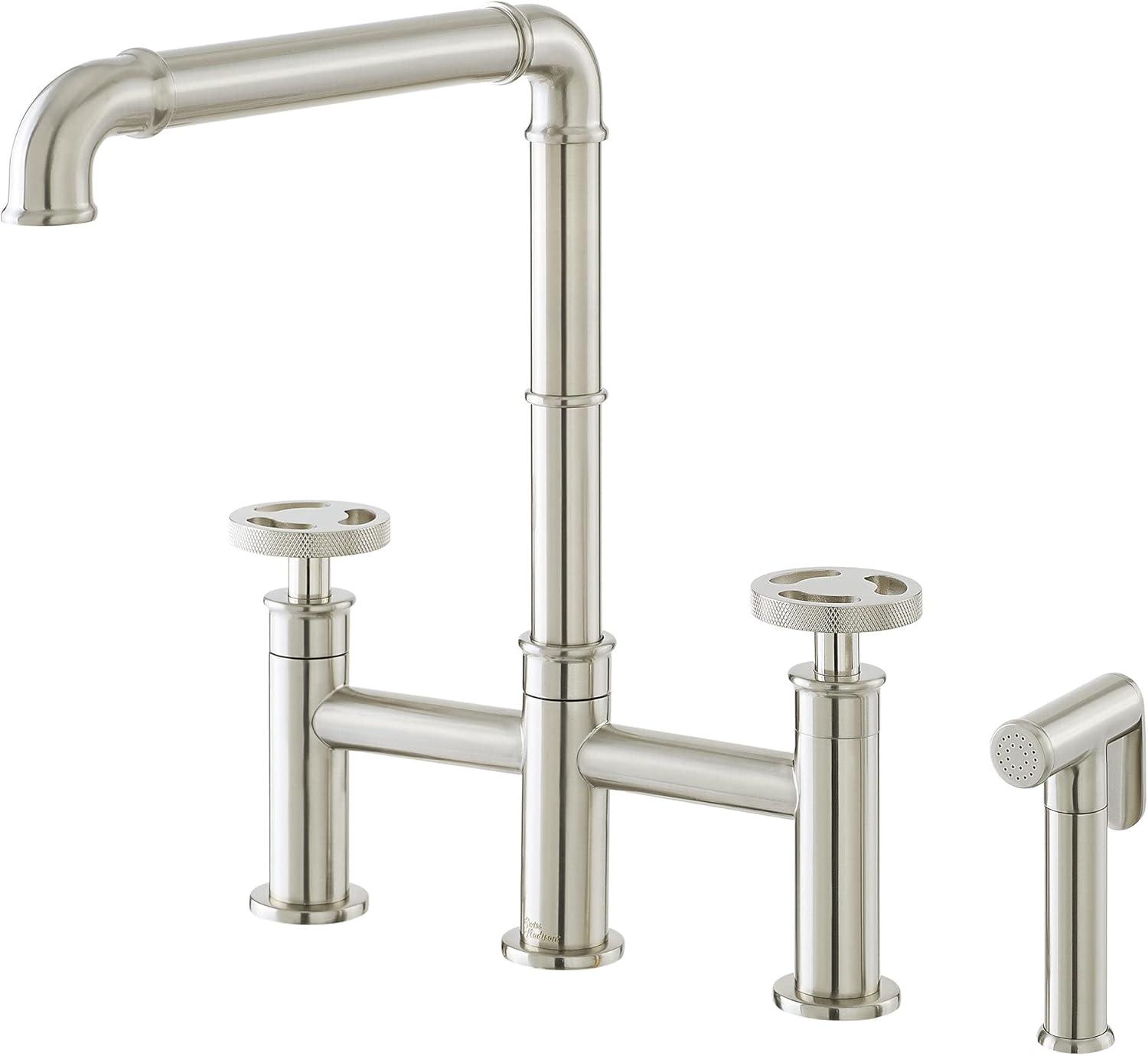 Avallon Pro Widespread Kitchen Faucet with Side Sprayer