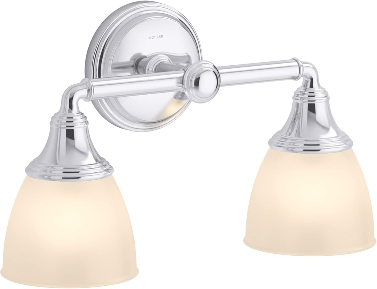 Devonshire 2 Light Indoor Bathroom Vanity Light Fixture, Position Facing Up or Down, UL Listed