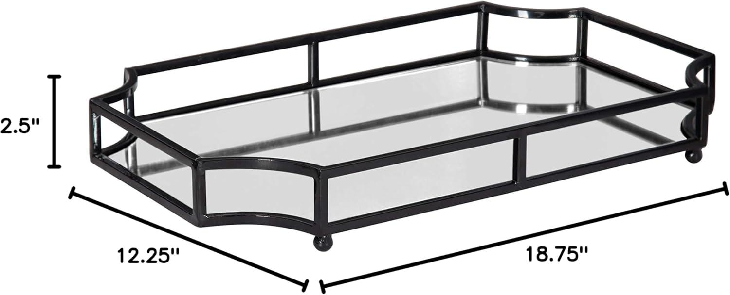 Kate and Laurel Ciel Tray, 12x18, Black