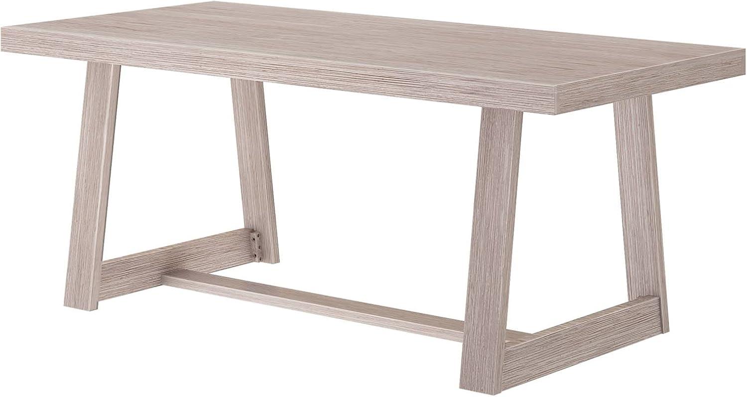 Plank+Beam 72" Dining Table for 6, Classic Farmhouse Style Solid Wood Kitchen Table