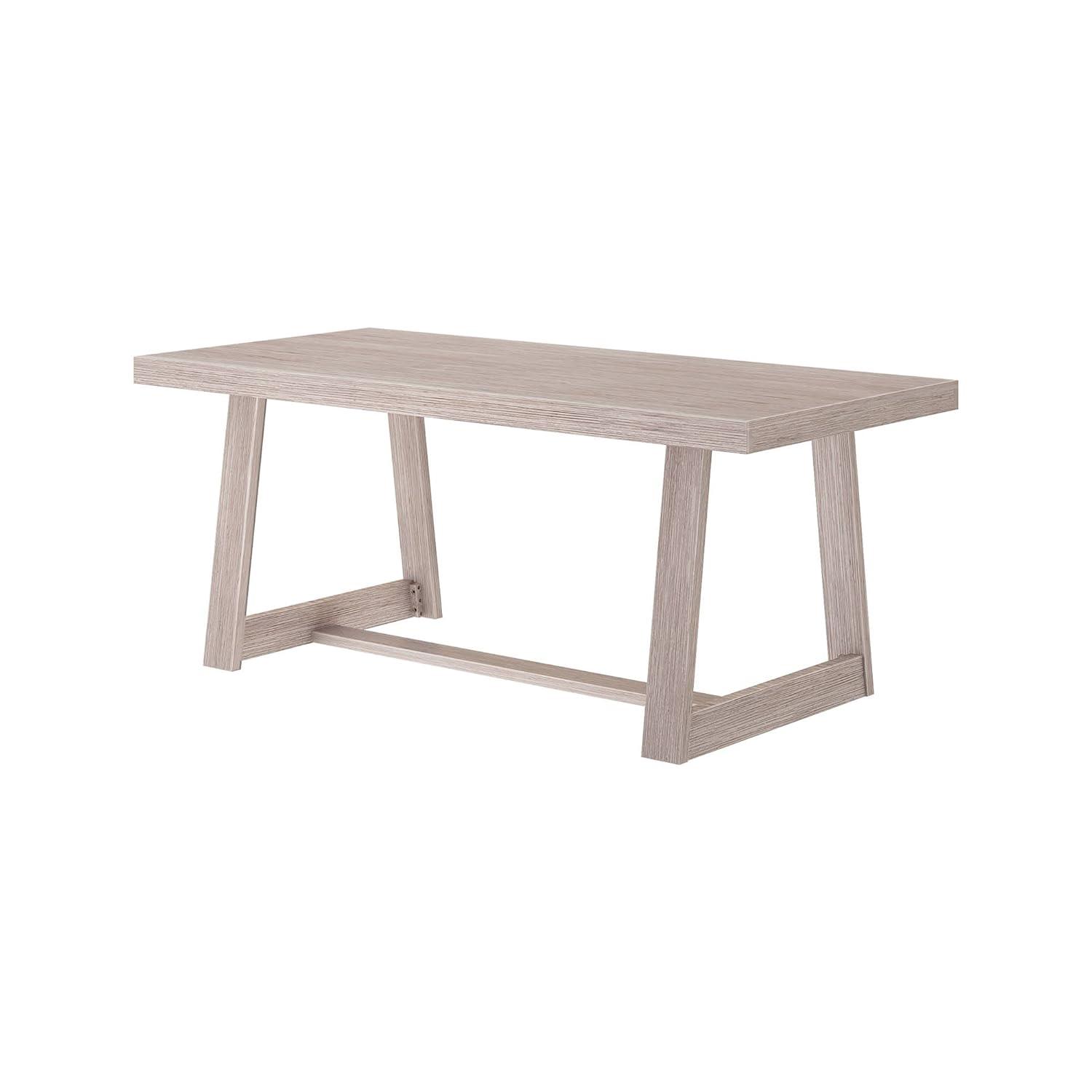 Plank+Beam Farmhouse 72" Dining Table, Solid Wood Rectangular Kitchen Table for 6 People