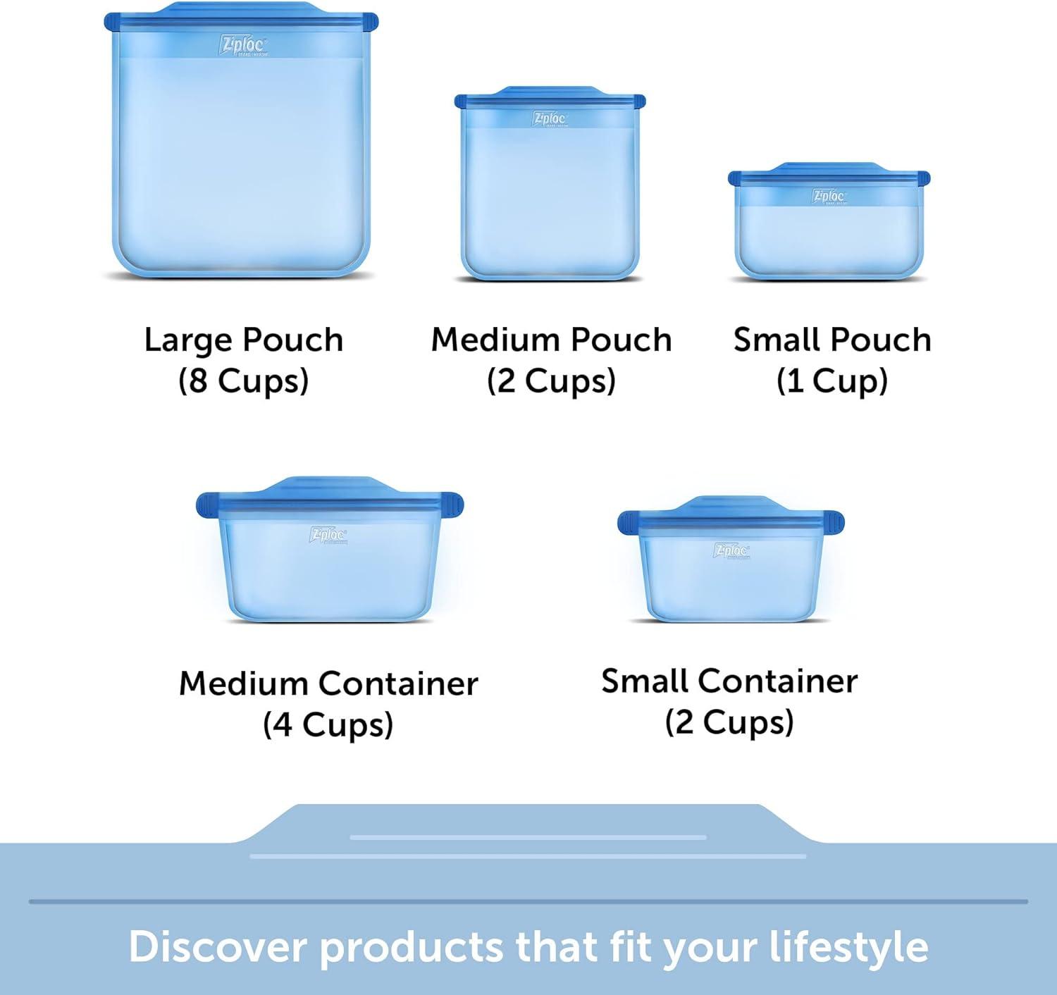 Ziploc Endurables Reusable Silicone Food Storage Container - Medium - 32 fl oz