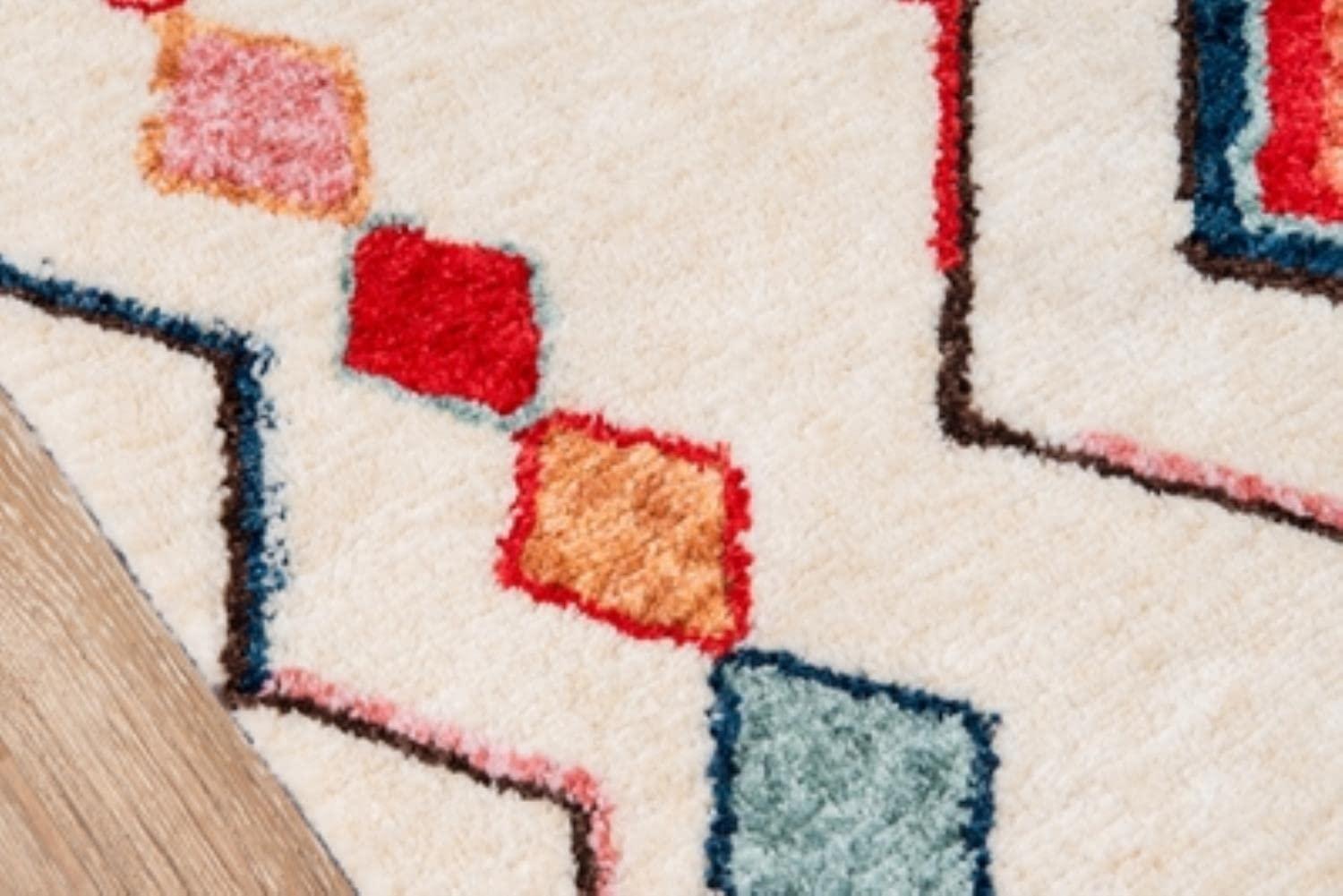 Novogratz Bungalow Olivia Tufted Red/Cream Rug