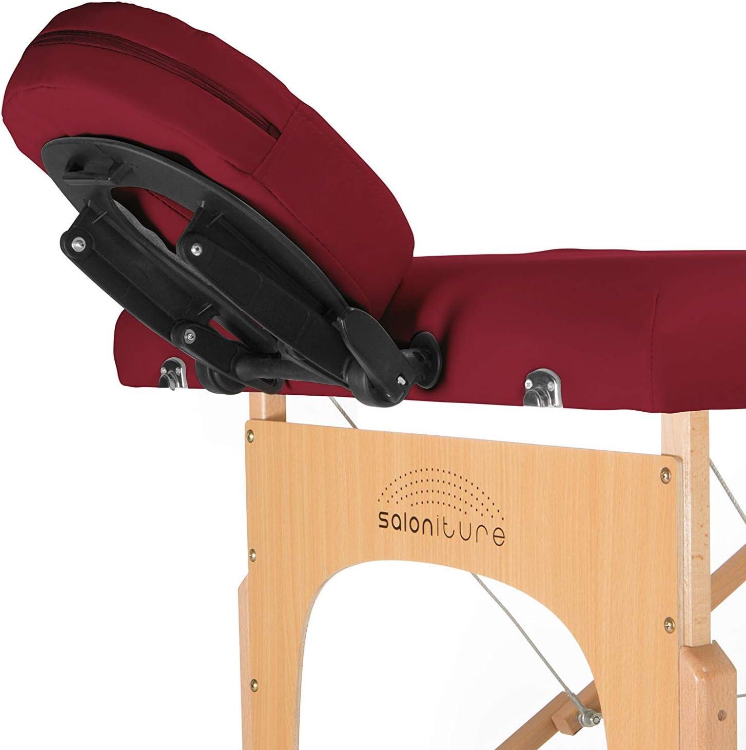 Saloniture Portable Professional Folding Massage Table with Carrying Case