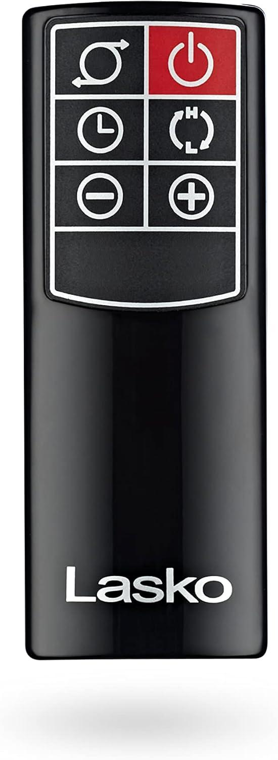 Silver Ceramic Electric Tower Heater with Thermostat and Remote Control