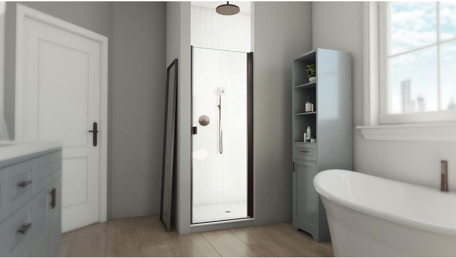 Alliance Swing BG 28” W x 66” Semi-Frameless Shower Door