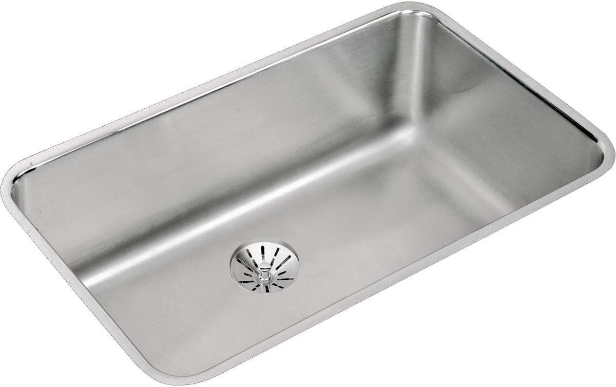 Lustertone Stainless Steel Single Bowl Undermount Kitchen Sink