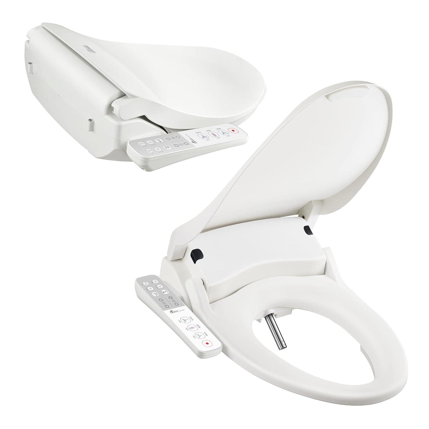 Slim One Bidet Round Toilet Seat White - Bio Bidet by Bemis