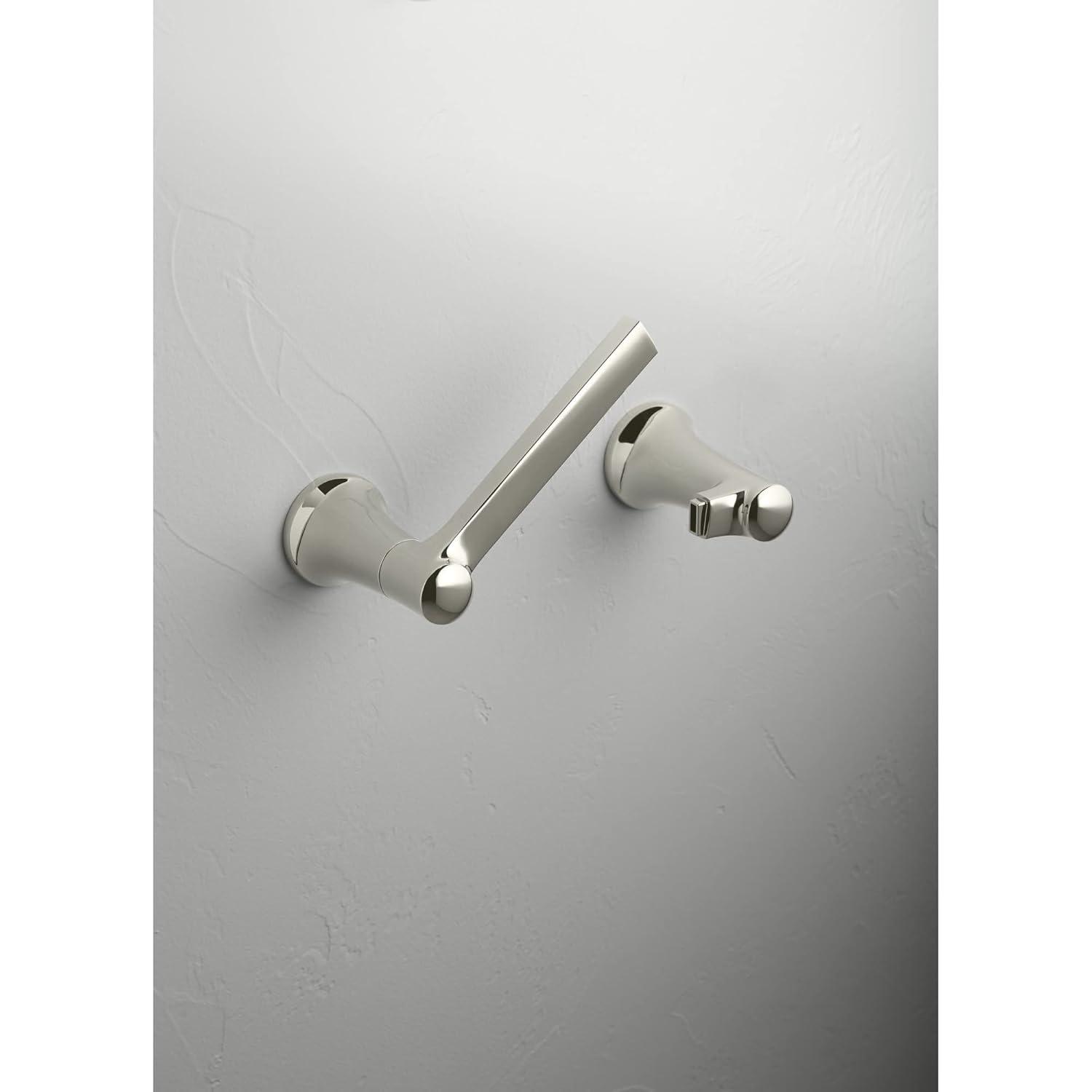 Brushed Nickel Wall Mounted Pivoting Toilet Paper Holder