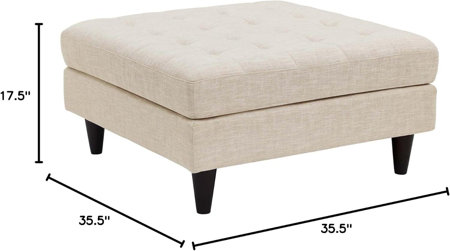 Modway Empress Upholstered Fabric Large Ottoman