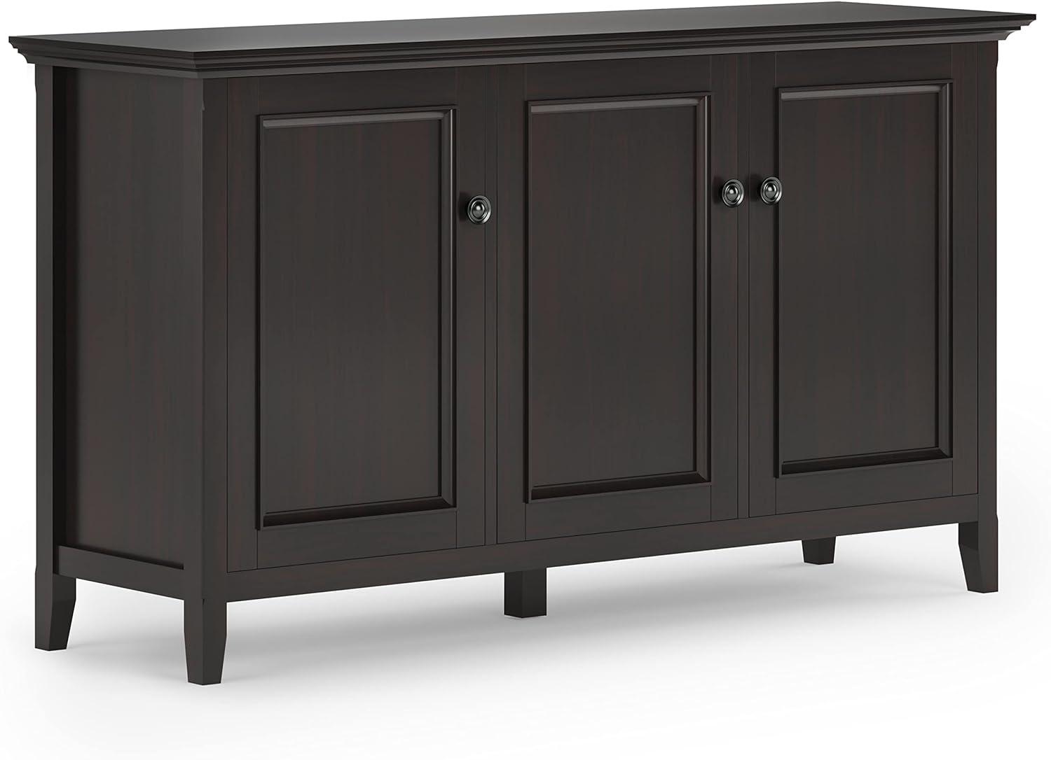 Amherst Traditional Hickory Brown Solid Wood 3-Door Storage Cabinet