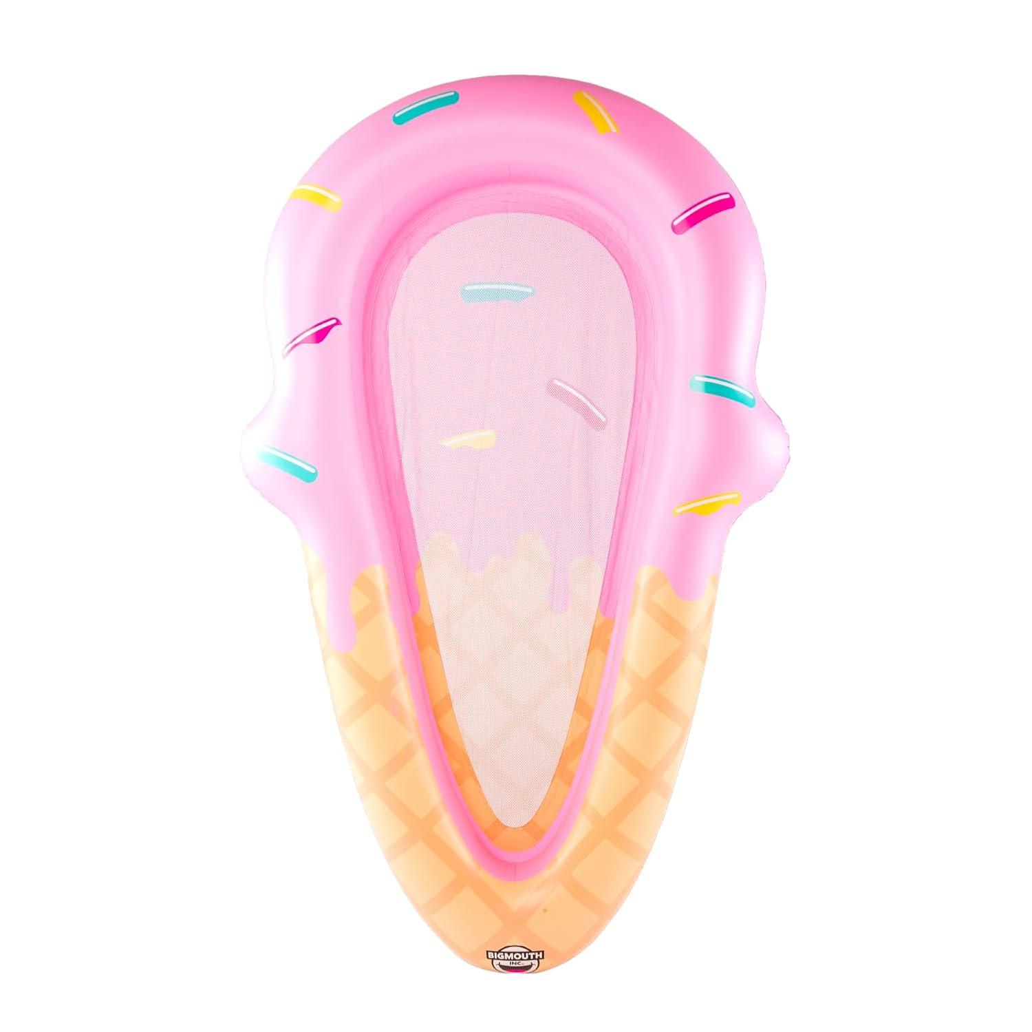 BigMouth Inc. Large Funny Inflatable Raft, Guarded Sides & Headrest, 6 ft Long Heavy Duty Pool Float