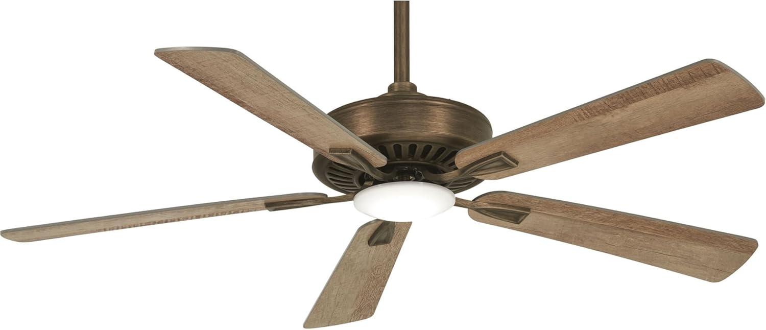 52" Contractor 5 - Blade LED Propeller Ceiling Fan with Remote Control and Light Kit Included