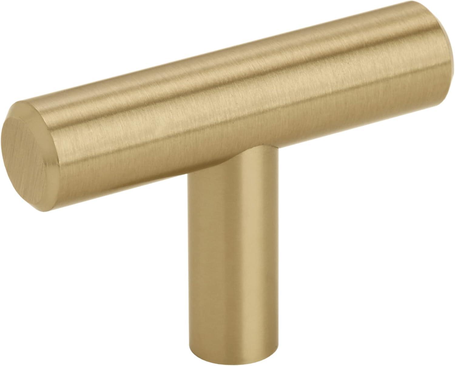 Champagne Bronze Modern Bar Pull Knob with Mounting Hardware