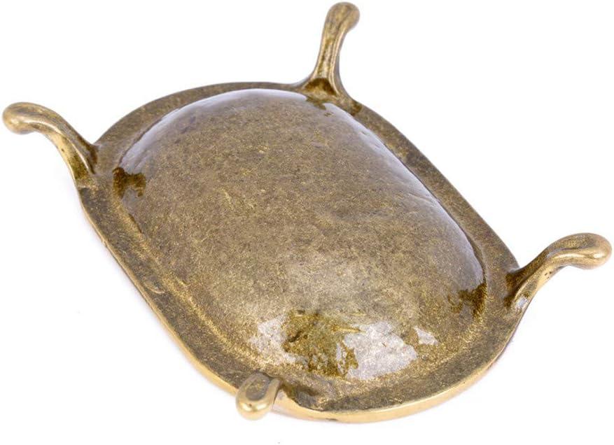 Renovators Supply Soap Holder 4.63" x 3.25" Brass Soap Dish, Shower Bar Soap Holder for Shower w/Classy Clawfoot