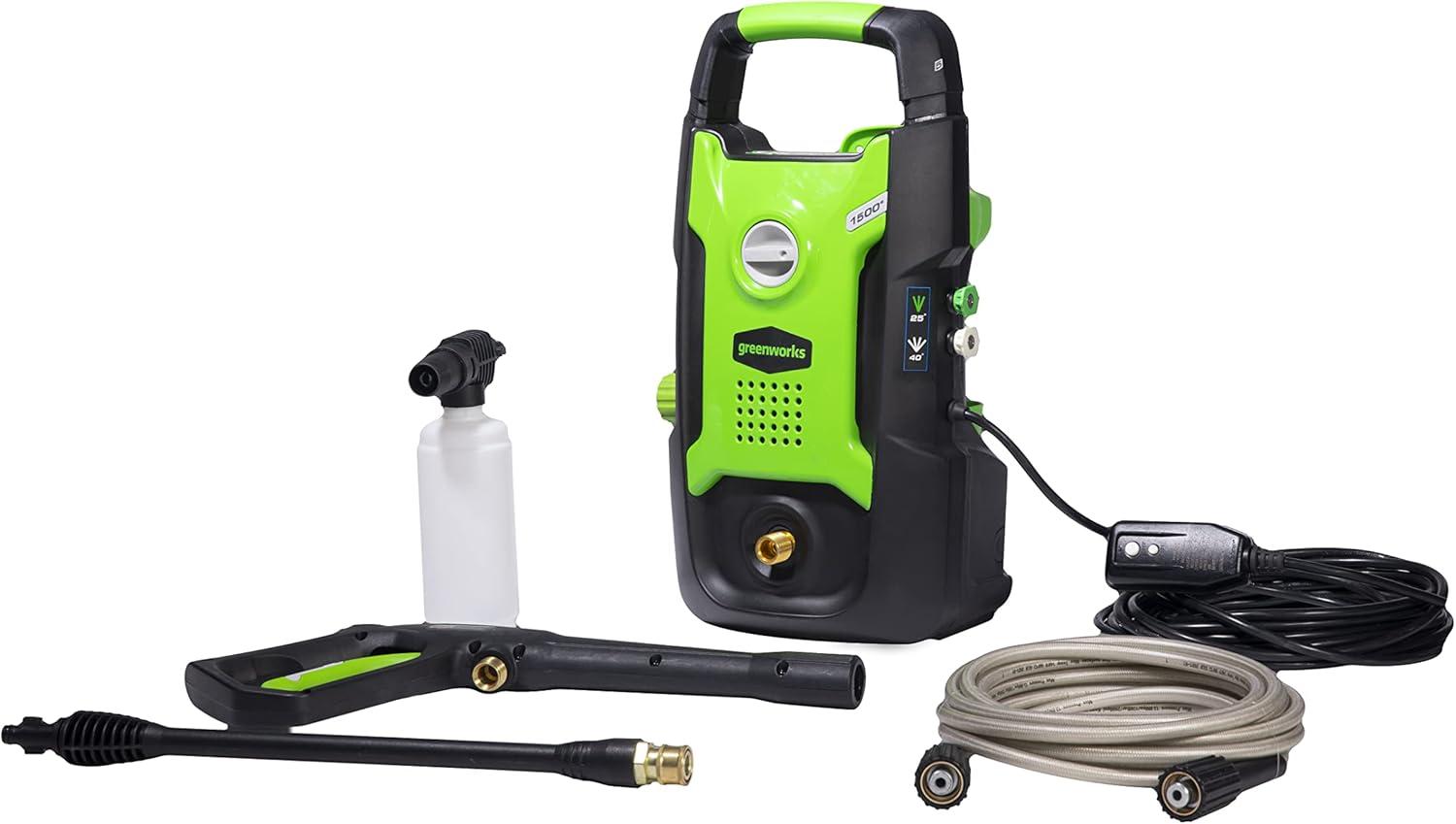 Greenworks 13 Amp 1500-PSI 1.2-GPM Electric Pressure Washer, 5120902