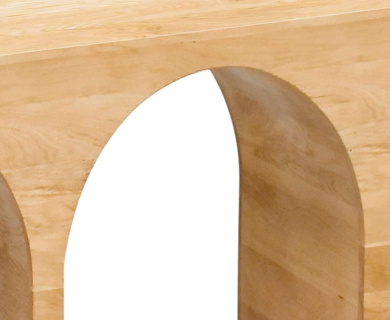 Meridian Furniture June White Oak Console Table
