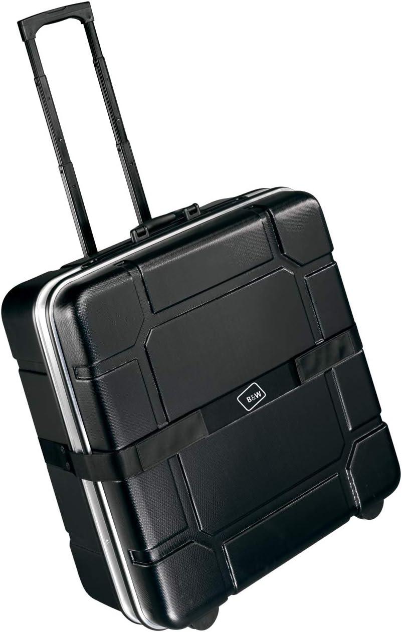 B&W International Foldon Hard Shell, Travel Bicycle Case for Folding Bikes, Black