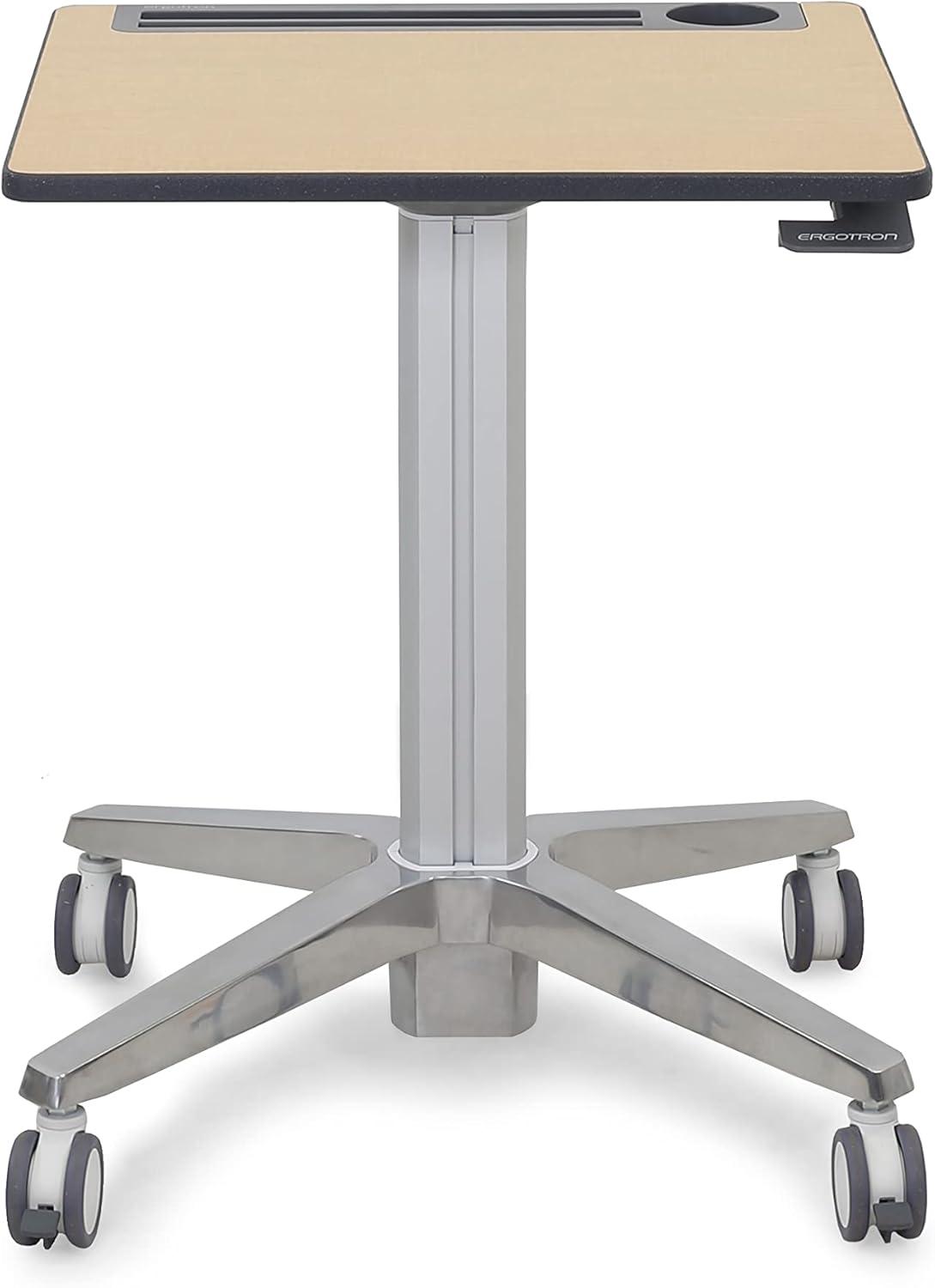 Ergotron Carts & Accessories 24-811-F13 27 in. Mobile Desk Maple Top