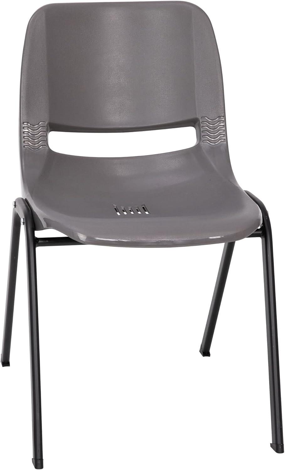 Flash Furniture HERCULES Series 661 lb. Capacity Ergonomic Shell Stack Chair with 16'' Seat Height