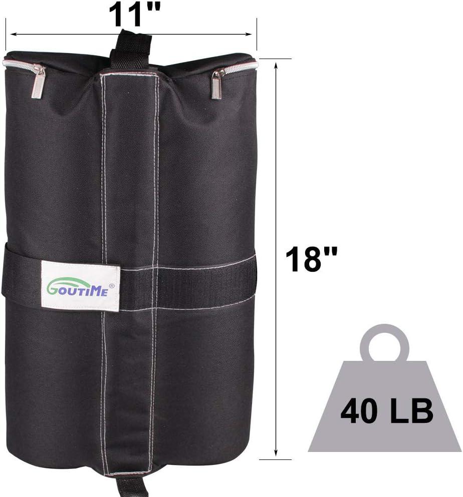 Black Heavy Duty Polyester Canopy Weight Bags Set of 4